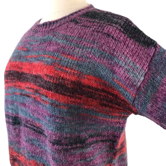 Aeropostale High-Low Sweater Crew Neckline Long Sleeves Size XL Purple - Picture 7 of 9